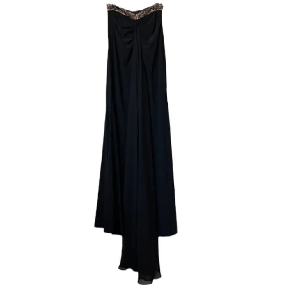 XSCAPE Beaded Waist Maxi Skirt with Train 0 - Picture 5 of 10